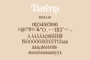 Darena - Serif Display Font