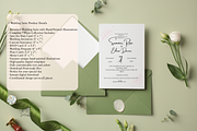 Pink Bow Wedding Invitation Suite, a Stationery Template by Little Creative Scribbles (Thumbnail 2 of 7)