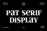 PAT Serif Display, a Serif Font by Patria Ari (P4tcreativa) (Thumbnail 1 of 5)