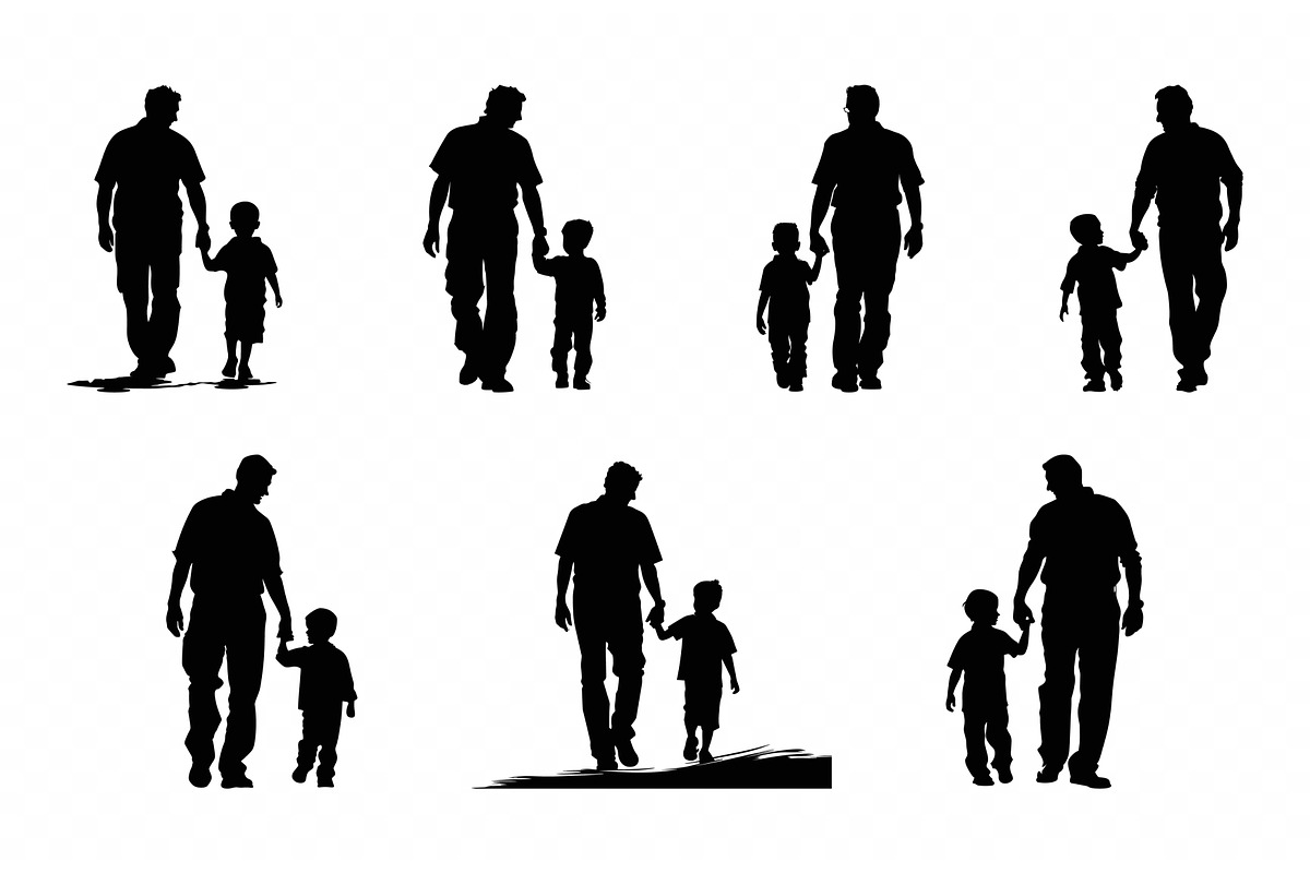 Father and Son holding hands, a Person Illustration by Gfx Expert Team (Photo 3 of 3)