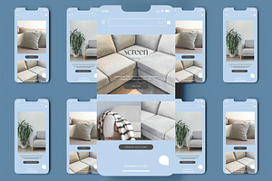 Ui Screens Presentation Mockup, an Advertising Mockup by skybluecreative