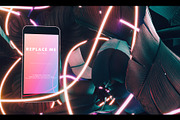 Neon Iphone Mockups Bundle, an iPhone Mockup by As Good As Possible (Thumbnail 8 of 11)