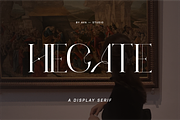 Hecate Display Font, a Serif Font by BY AVA — studio (Thumbnail 1 of 8)