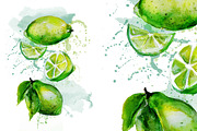 watercolor lemons, a Food Illustration by art_mouse (Thumbnail 6 of 6)