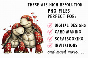 Whimsical Valentine Animal Couples C, an Illustration by Libby Wishes (Thumbnail 4 of 7)