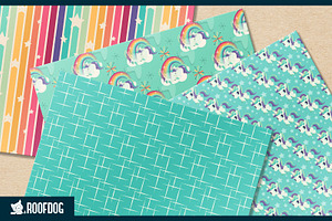 Rainbows And Unicorns Digital Paper