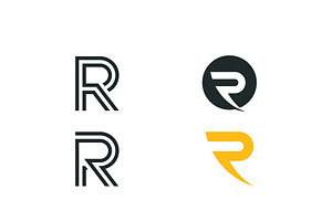 R Letter initials Logo vector, a Branding & Logo Template by T.Vooka