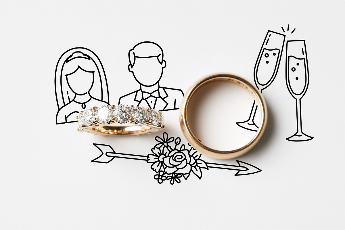 13 Wedding Icons Set - Lite Pack, an Icon by Hatch Design Workshop (Photo 3 of 7)