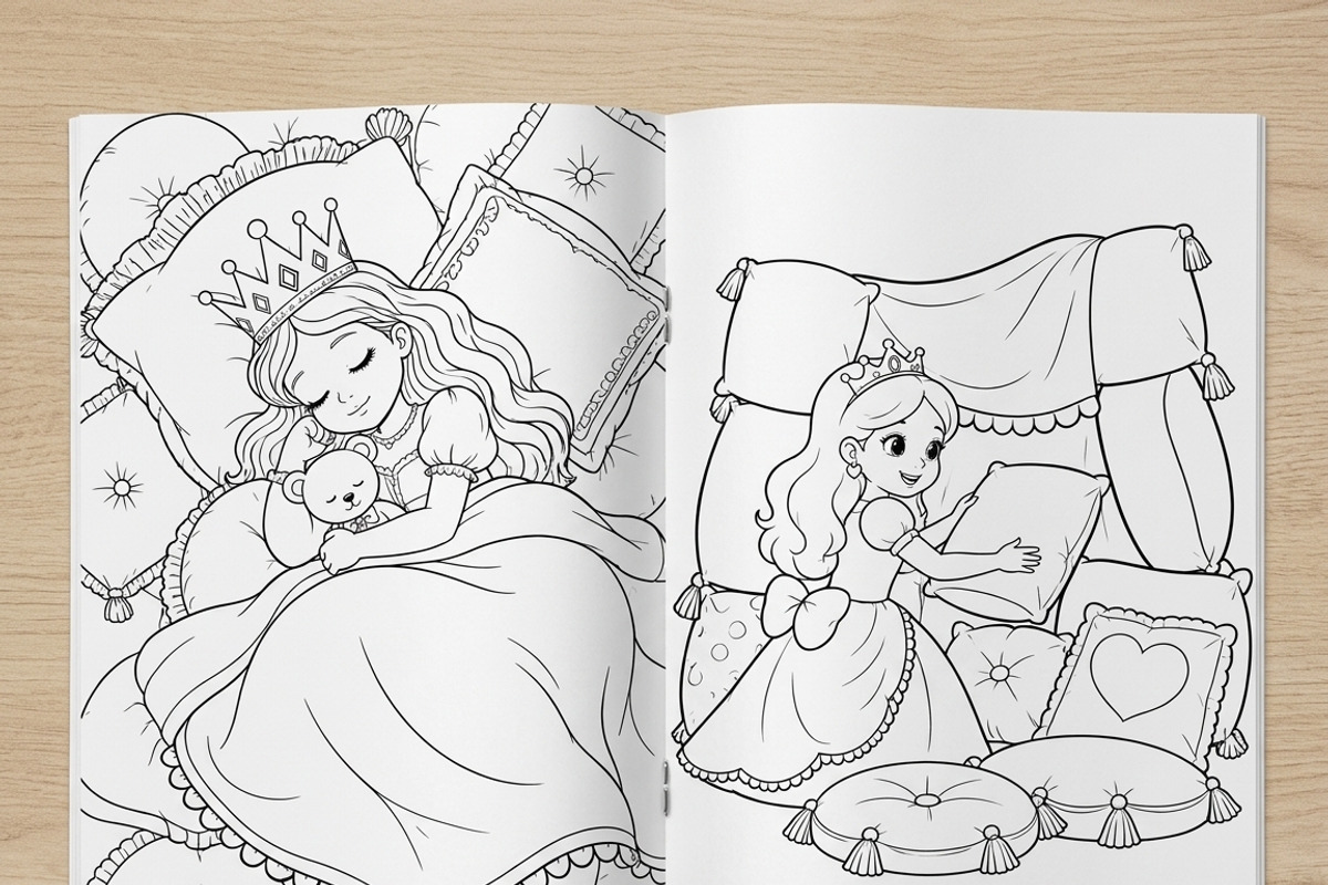 Magical Princess Coloring Book Vol43, a Person Illustration by ikarifq shop (Photo 5 of 7)