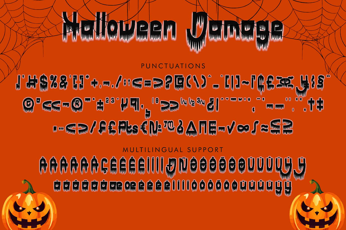 Halloween Damage, a Handwritten Font by Yoga Letter (Photo 5 of 6)