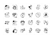 Moon Cartoon Stickers Set, an Emoji Icon by Vectors Market (Thumbnail 6 of 6)