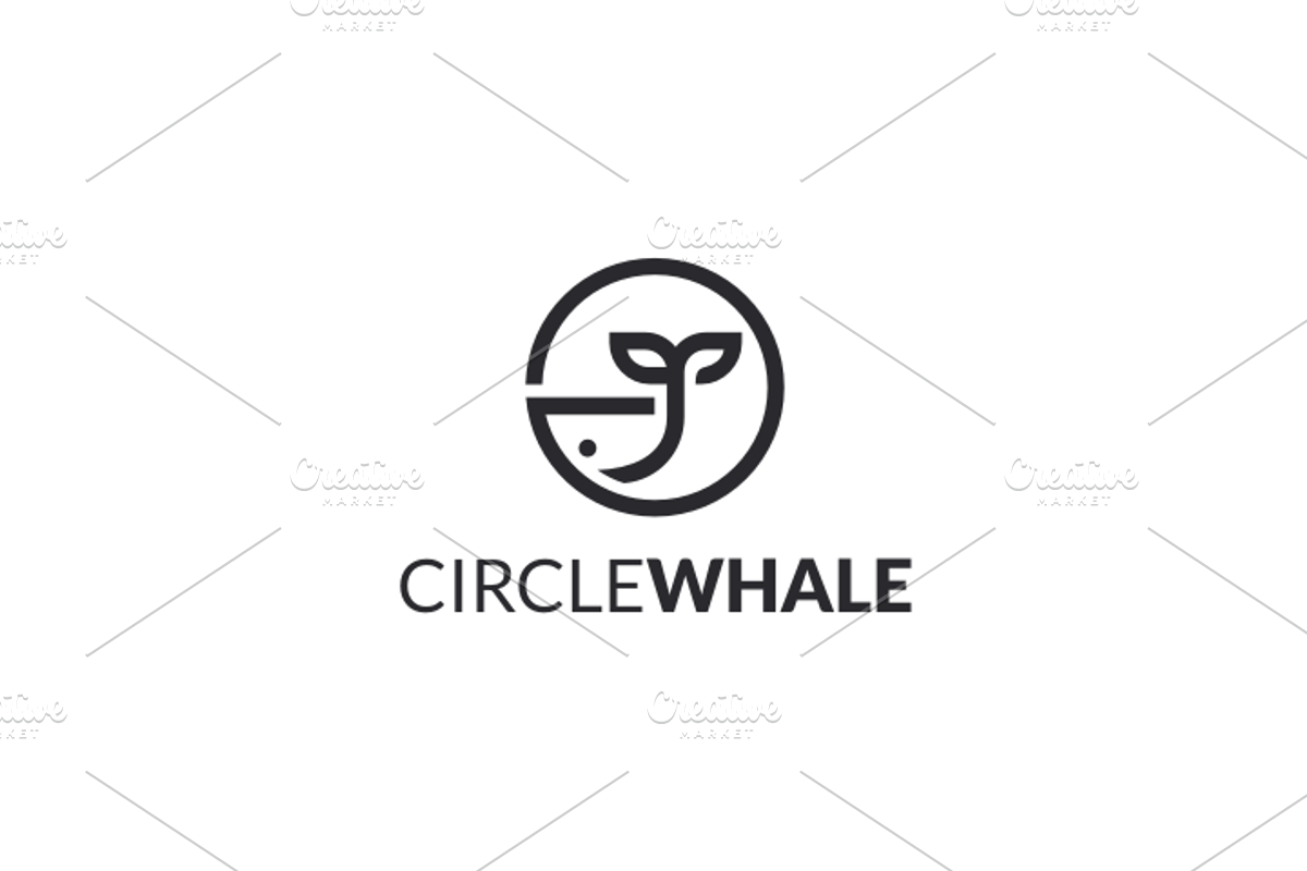 Circle Whale Logo, a Branding & Logo Template by yopie (Photo 3 of 3)