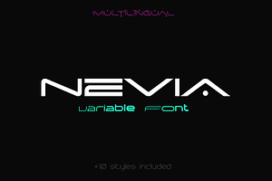 Nevia Variable, a Sans Serif Font by Sentavio