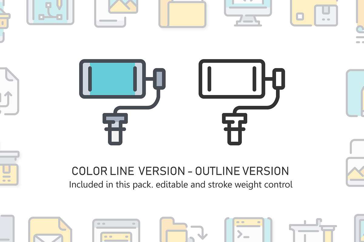 260 Color Line Icon x2, an Outline Icon by Just Icon (Photo 4 of 8)
