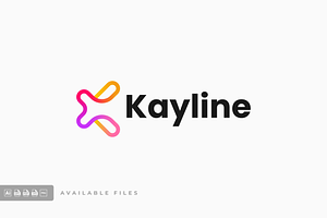 Kayline Gradient Line Art Logo, a Branding & Logo Template by ivan_artnivora