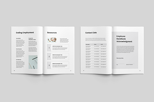 Employee Handbook Word & Indesign