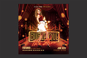 Burlesque Night Flyer, a Flyer Template by DSGraphicDesign (Thumbnail 2 of 2)