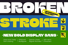 Broken Stroke New Bold Display Sans