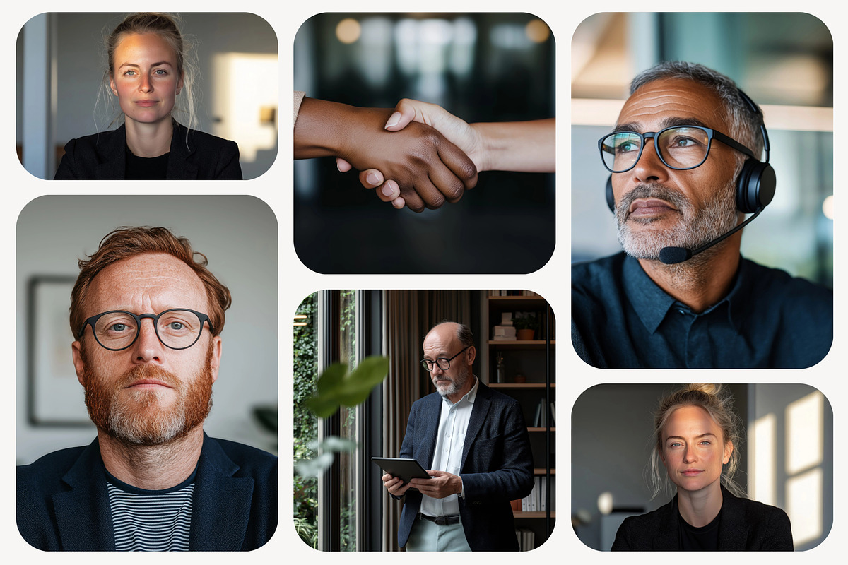Corporate Faces: 55 AI stock images, a Business Photo by RV / Presets | AI Images (Photo 3 of 6)