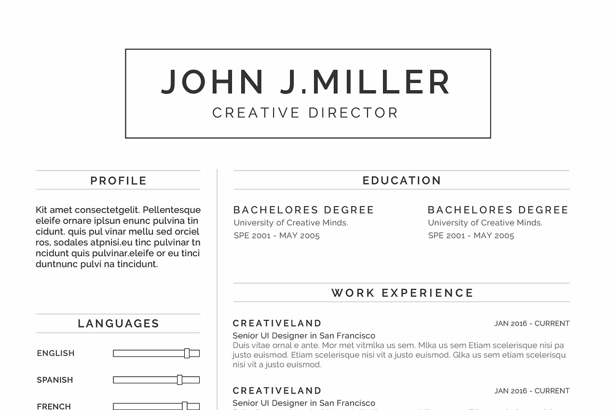 Clean Resume, a Resume Template by CodePower (Photo 3 of 4)