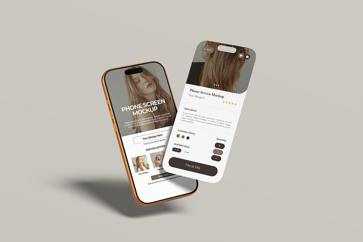 iPhone 17 Pro Screen Mockup, an iPhone Mockup by graphicsecond (Photo 3 of 7)