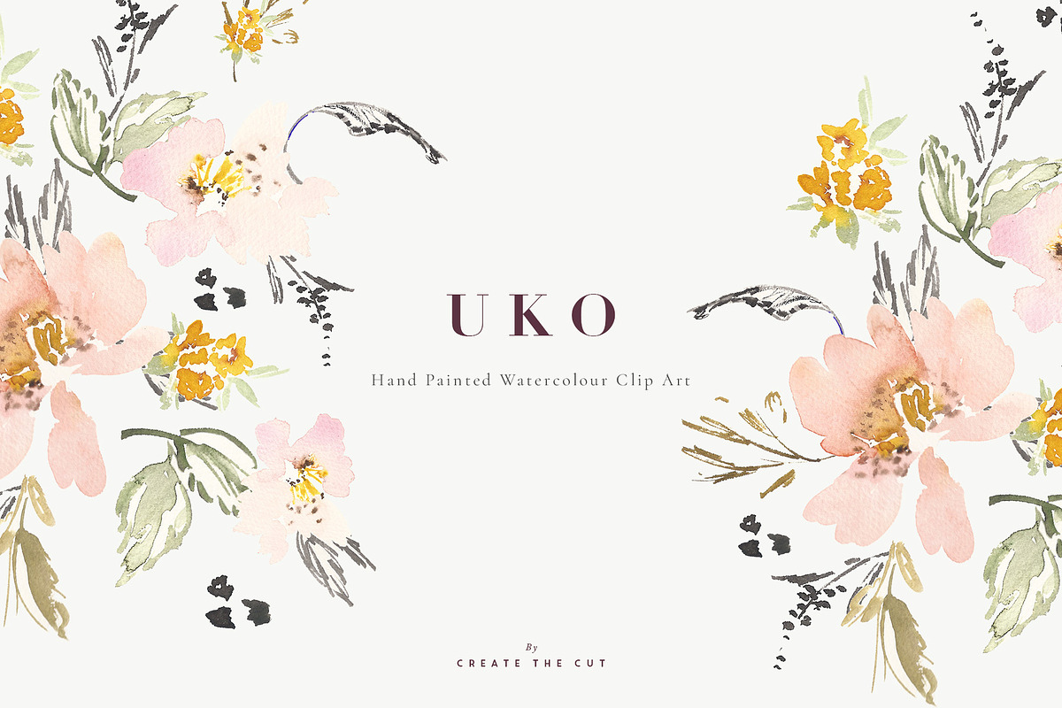 Watercolour Clip Art - Uko, an Illustration by Create The Cut (Photo 3 of 5)