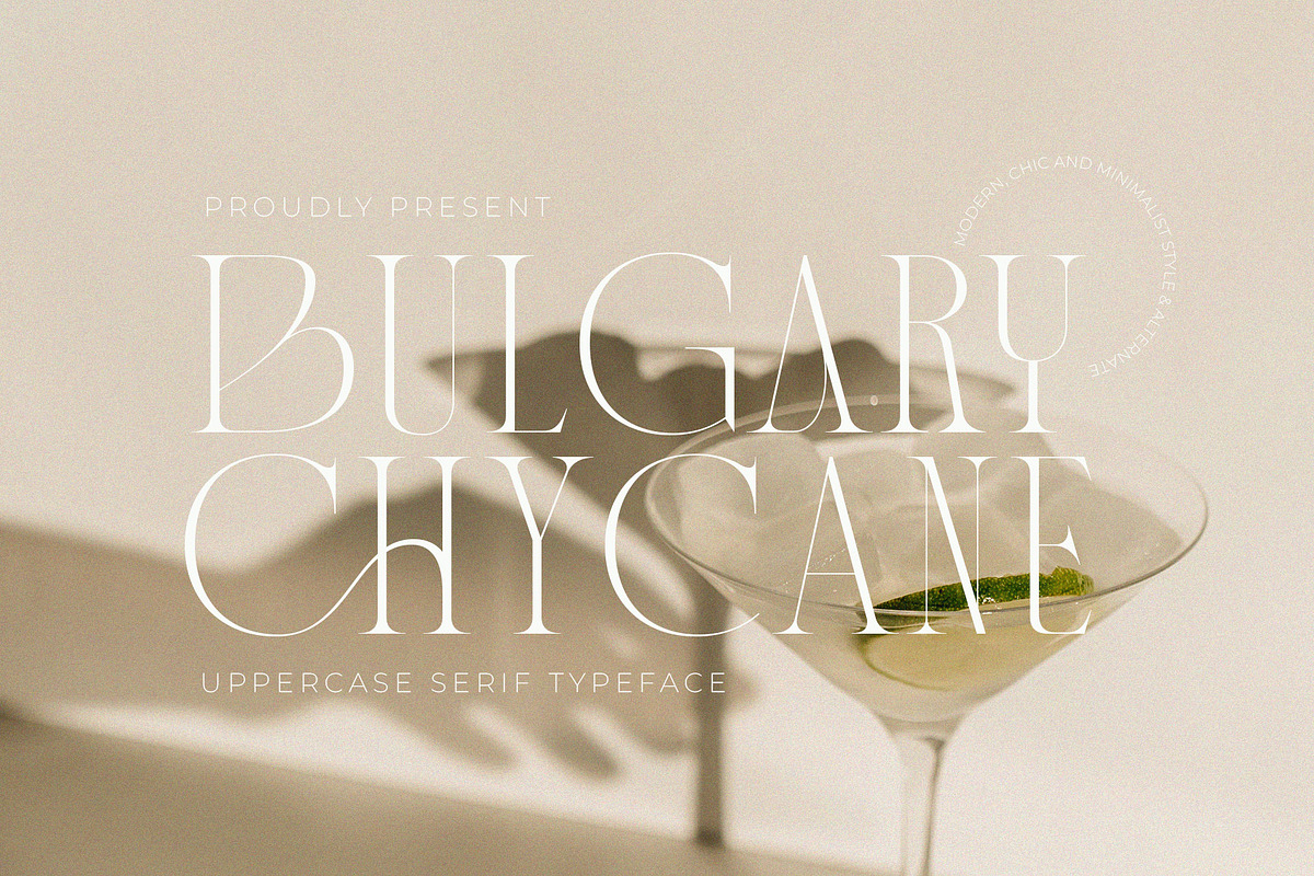 Bulgary Chycane, a Serif Font by Violet Natural (Photo 1 of 9)