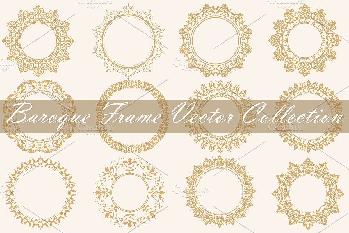 Baroque frame vector collection, an Icon by Alonka's Illustrations (Photo 1 of 2)