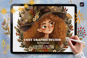 Procreate Brushes - Graphic Studio, a Brush Add-On by Jenny Quince