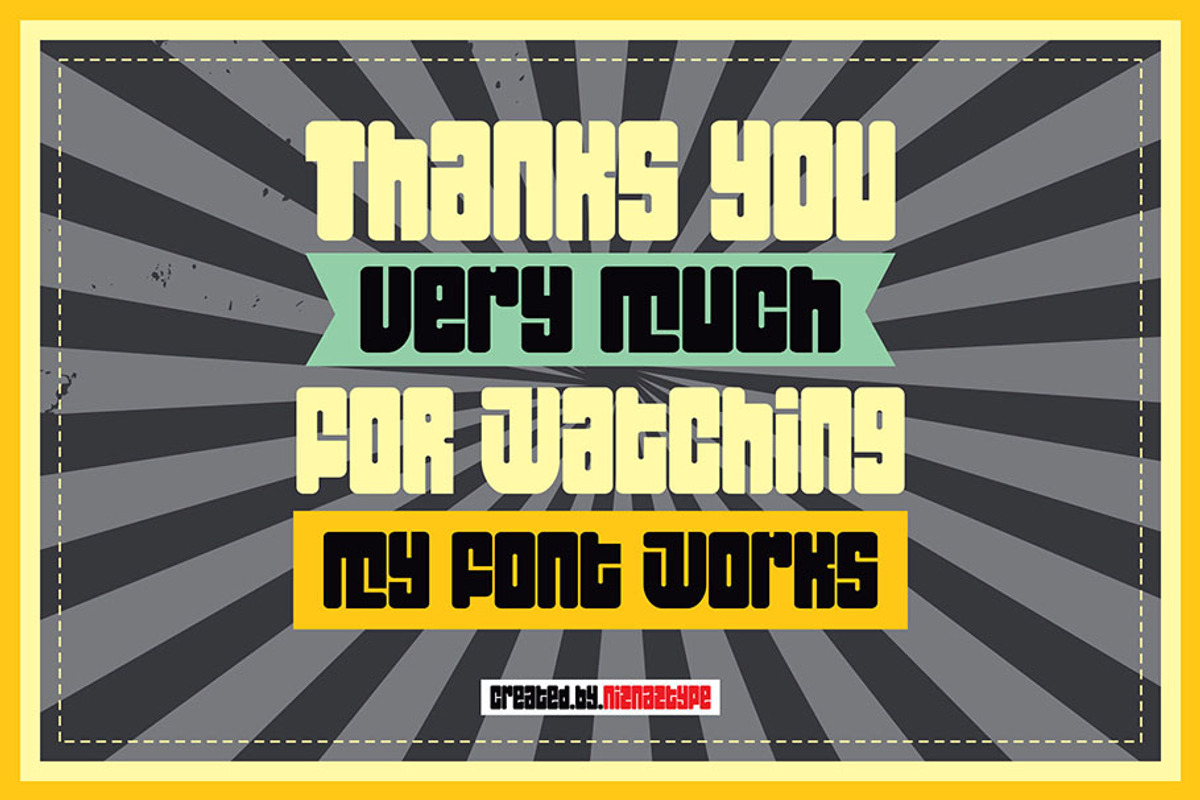 PAZTIME - A Bold Display Font, a Sans Serif Font by nIznaztype (Photo 13 of 14)