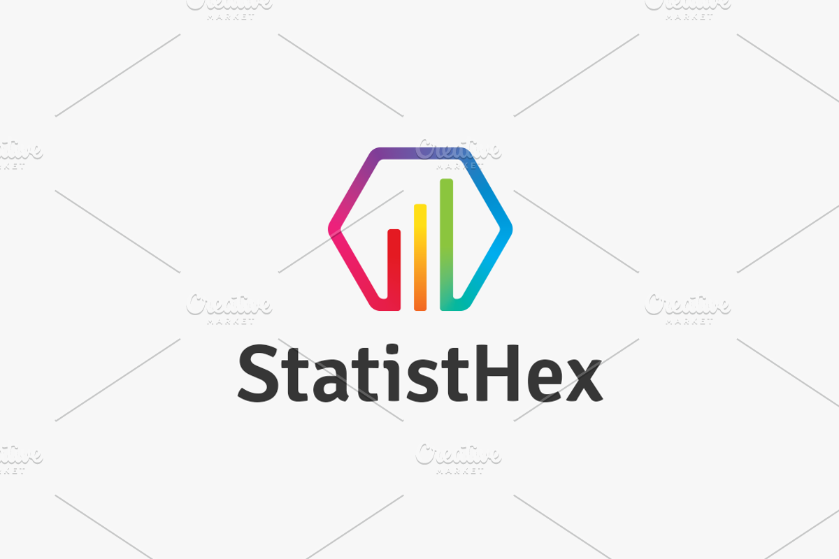 StatistHex Logo, a Branding & Logo Template by GLXY (Photo 1 of 5)