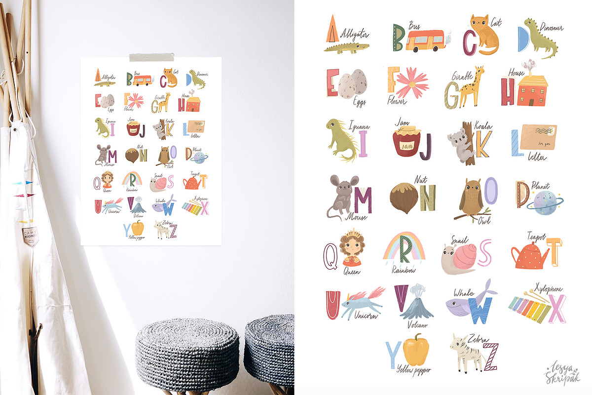 Alphabet kids. Alphabet animals, an Animal Illustration by Lesya Skripak (Photo 2 of 5)