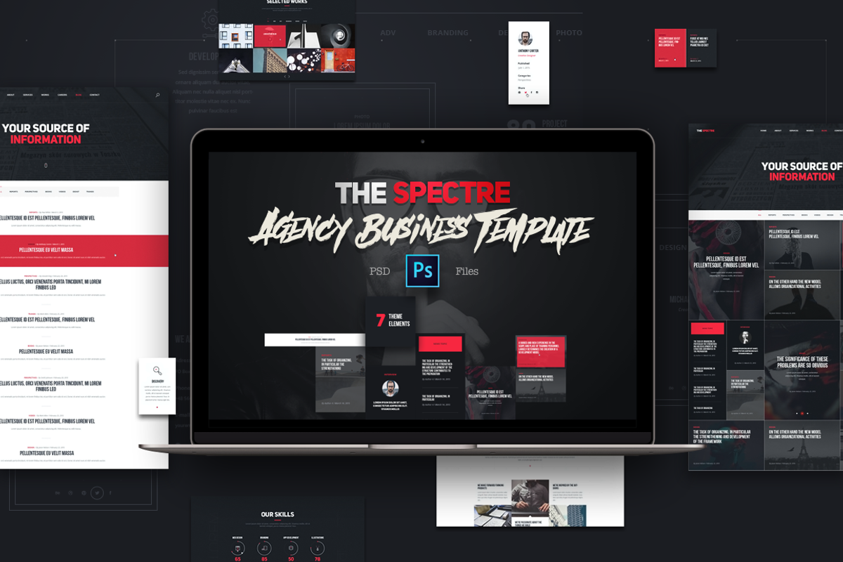 The Sketch - PSD Template, a Websites & App Template by katrukhin (Photo 2 of 2)