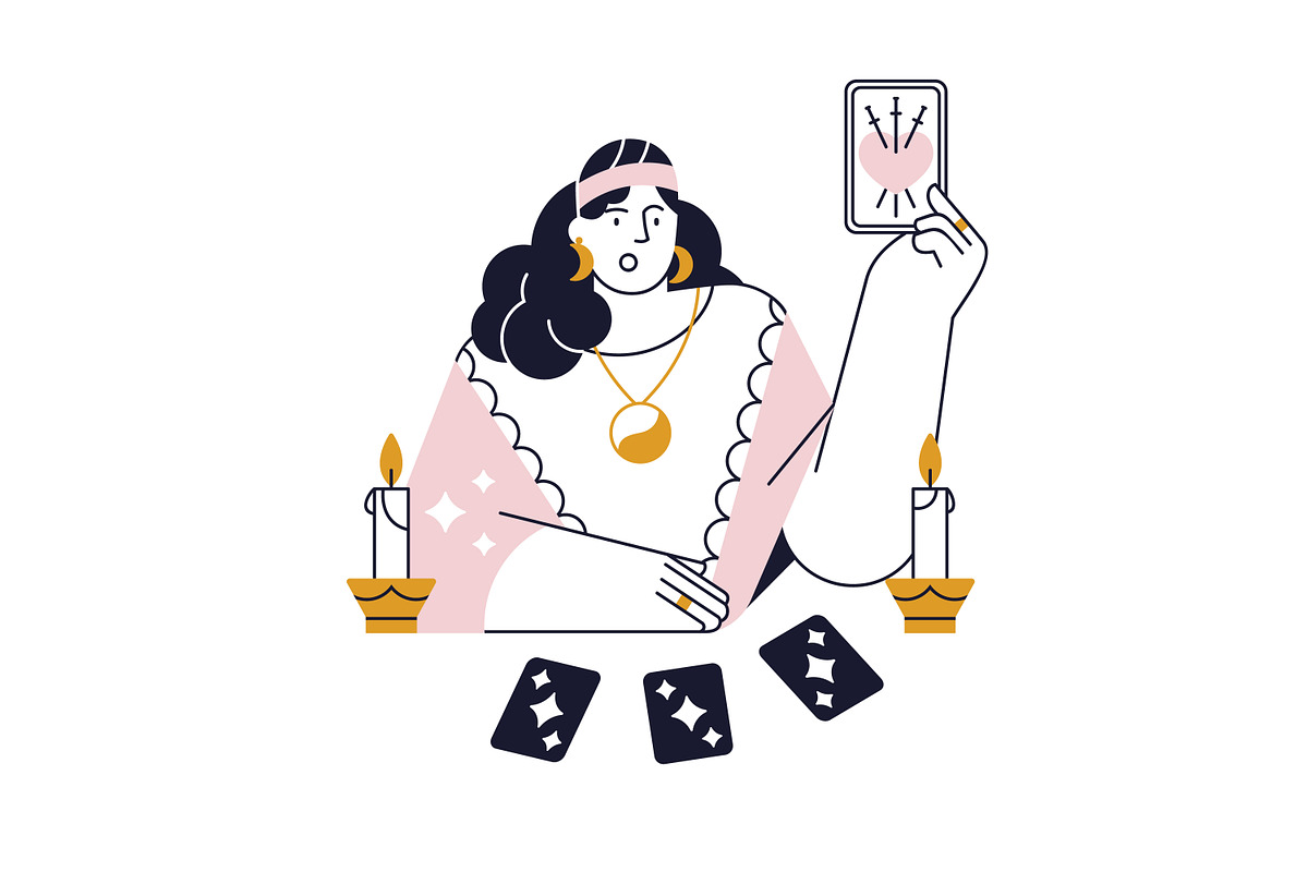 Fortune tellers or witches set, a Person Illustration by Good Studio (Photo 3 of 10)