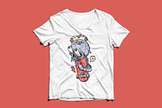 funny skull with skateboard, a Person Illustration by gunaonedesign (Thumbnail 3 of 4)