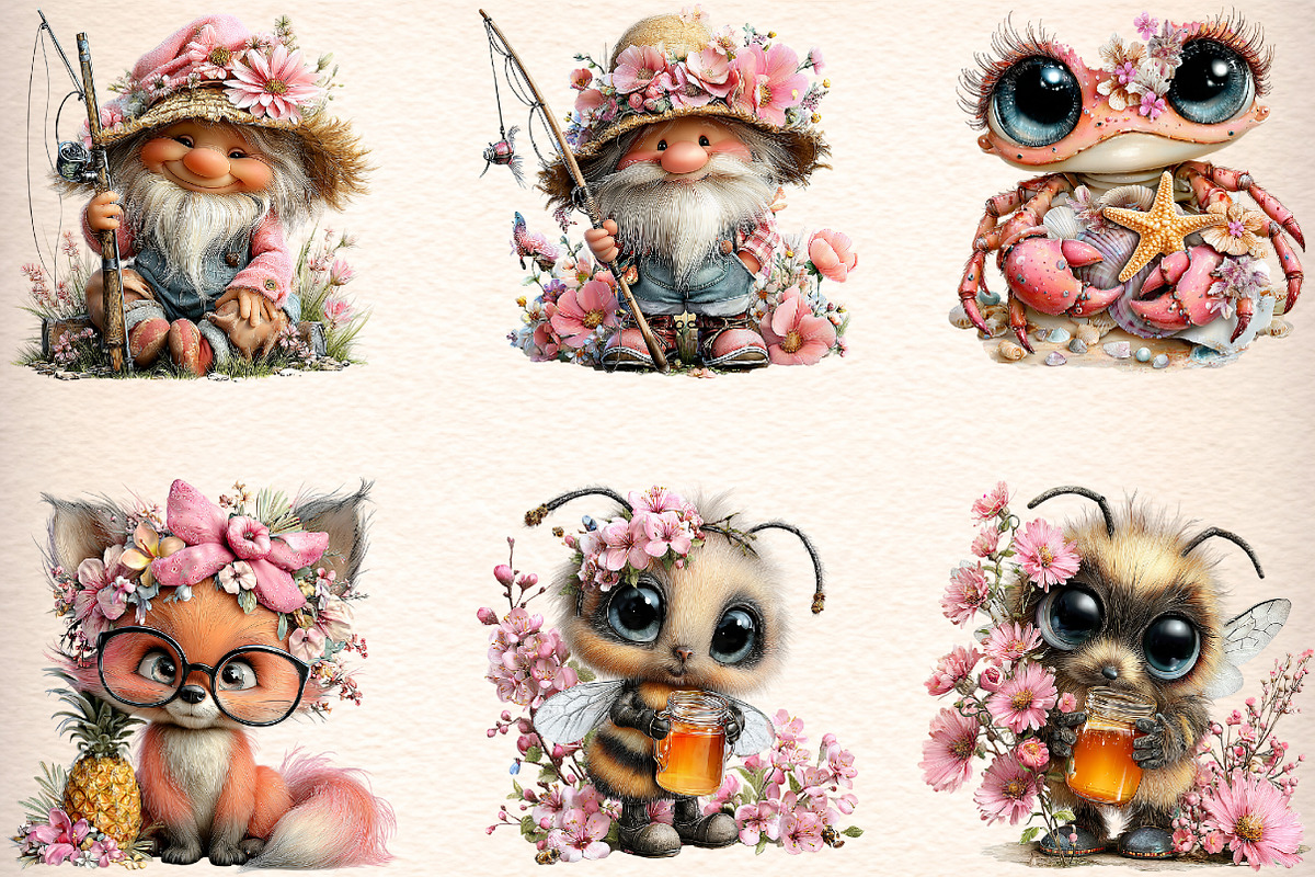 Beach Animals Summer Clipart, an Illustration by Digital Artistic99 (Photo 4 of 11)