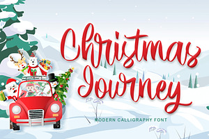 Christmas Journey, a Script Font by Letterara