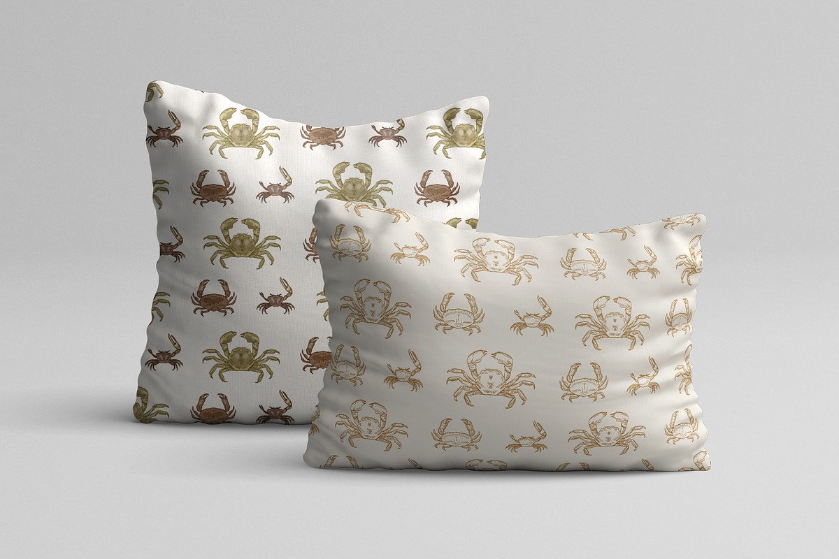 Crabs set + seamless patterns, an Animal Illustration by Good Studio (Photo 13 of 14)