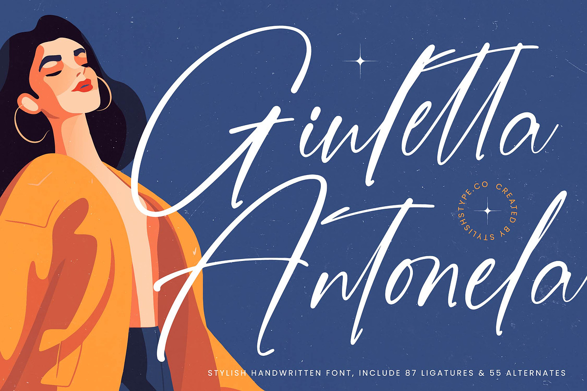 Giuletta Antonela Stylish Font, a Script Font by stylishtype.co (Photo 1 of 20)