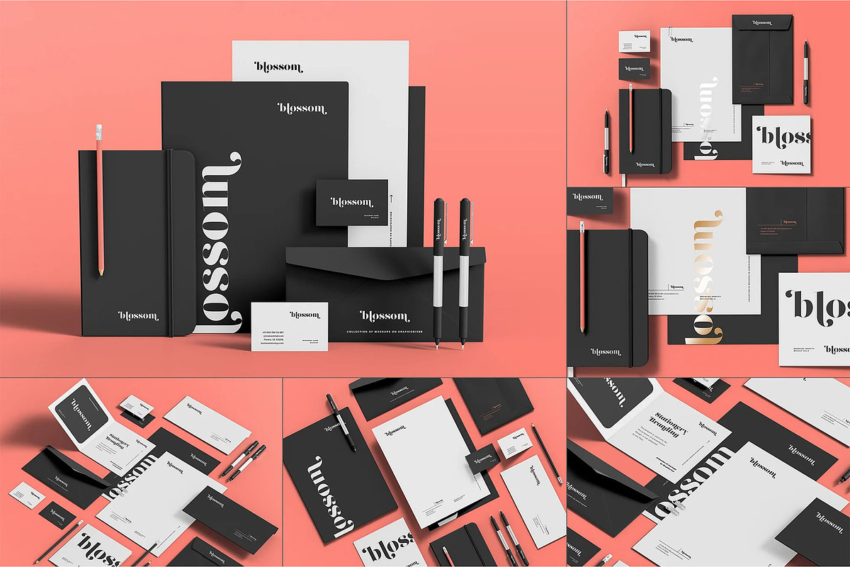 Stationary Branding Mock-up, a Product Mockup by zippypixelstudio (Photo 1 of 10)