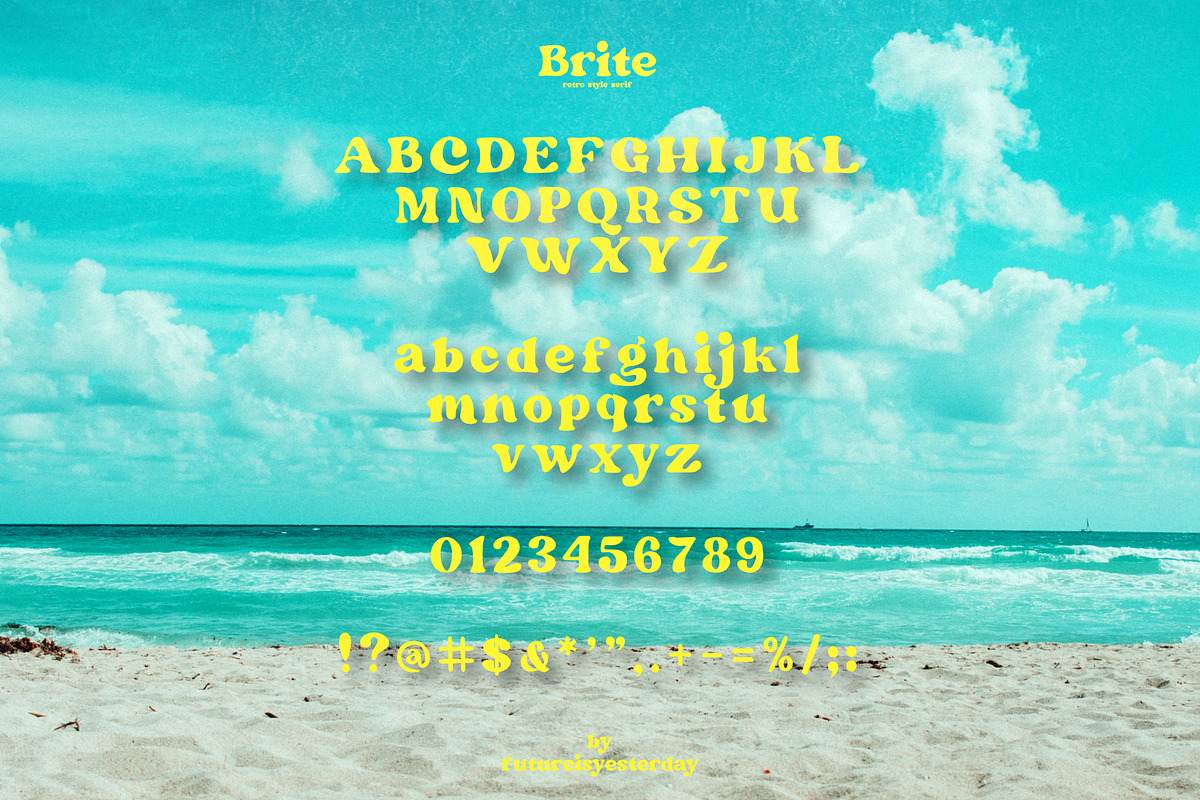 BRITE, a Serif Font by futureisyesterday (Photo 2 of 4)