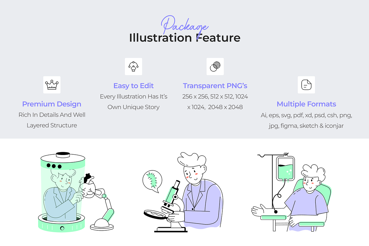Medical and Lab Testing Illustration, a Person Illustration by Prosymbols (Photo 2 of 6)