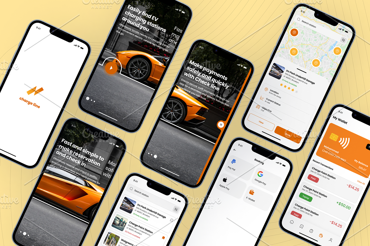 Charging Line - EV Charging Station, an UI Kit Template by Digibulbo (Photo 6 of 8)