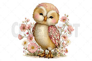 Funny Spring Owl Clipart, an Illustration by Craft Nest (Thumbnail 11 of 12)