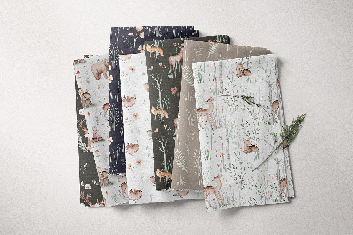 Watercolor woodland collection, an Animal Illustration by Peace ART (Photo 10 of 14)