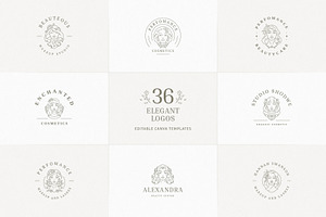 36 Elegant Logo Templates | Canva, a Branding & Logo Template by Vasya Kobelev