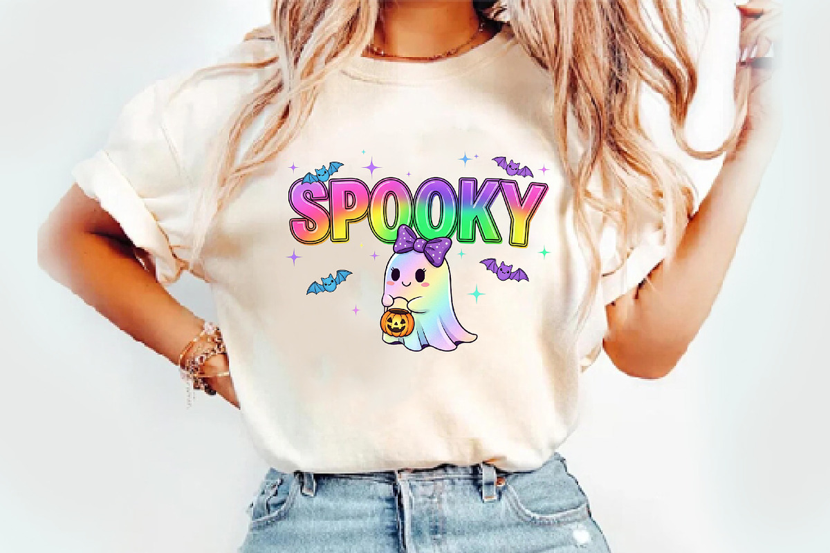 Trendy Halloween Spooky Neon Png, an Illustration by Watercolor design (Photo 3 of 3)