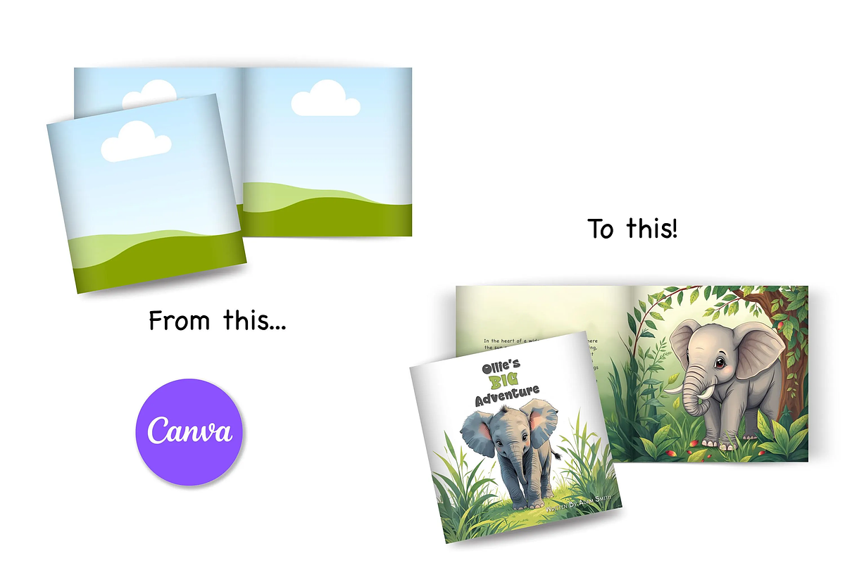 Canva Square Book Mockup Bundle preview 4