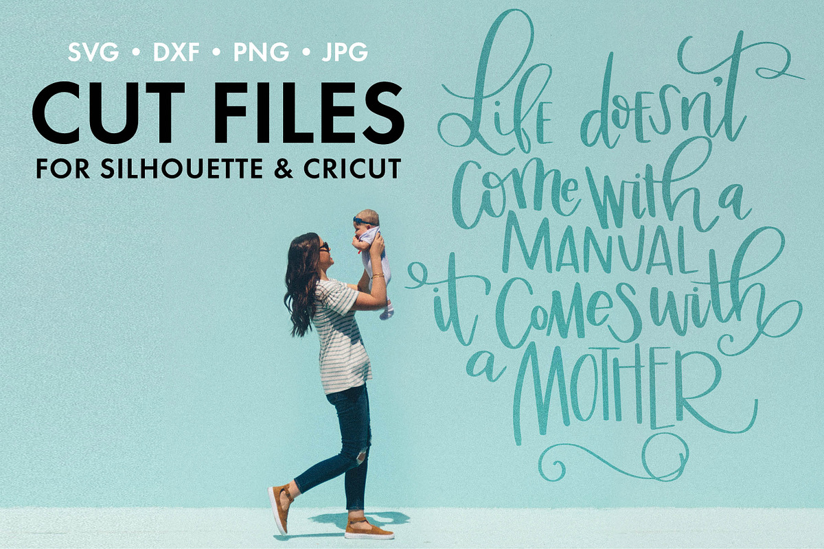 hand lettered Mother design SVG DXF, an Object Graphic by Nancy Ingersoll (Photo 1 of 5)