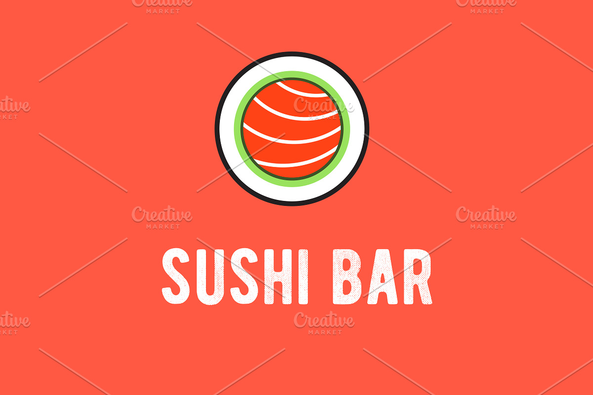 Sushi logo, a Branding & Logo Template by Alejik